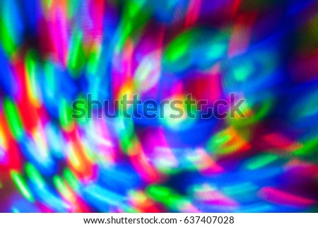 Abstract background of colored lights in a motion
