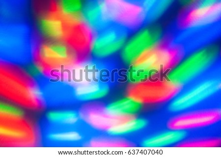 Abstract background of colored lights in a motion