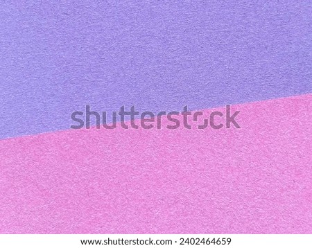 Abstract background concept. Two tones of purple and pink pastel colors paper background for copy space. 
