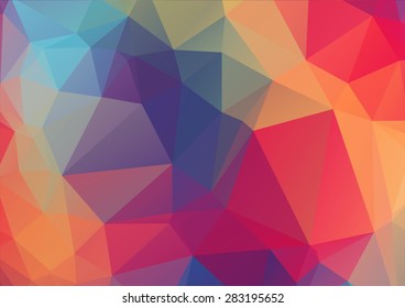 abstract background consisting of triangles
