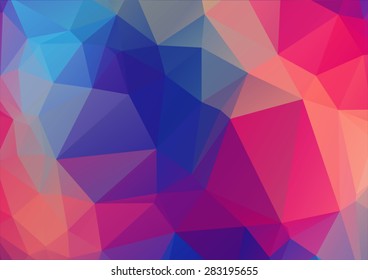abstract background consisting of triangles