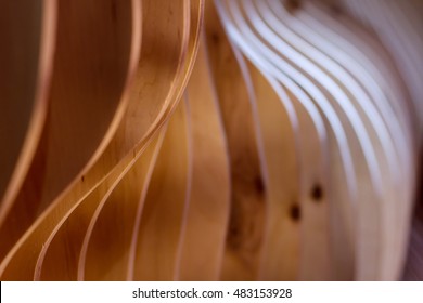 Abstract background. Curved wooden structure. - Powered by Shutterstock