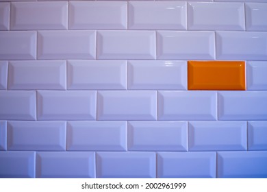 abstract Background dark pattern white and orange bricks
