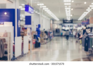 Abstract background of Department store interior , shallow depth of focus. 