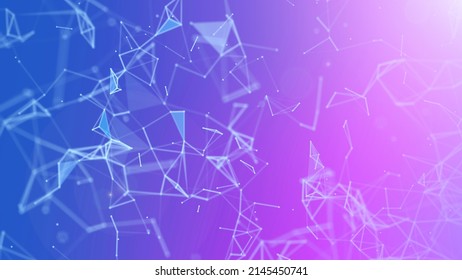 Abstract background Dot and connect line for cyber technology futuristic and network connection concept