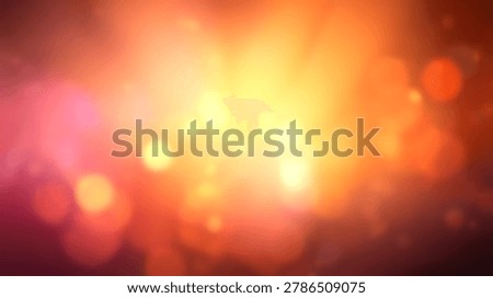 Abstract background featuring soft glowing orange and red bokeh light circles in a blurred out of focus photographic composition