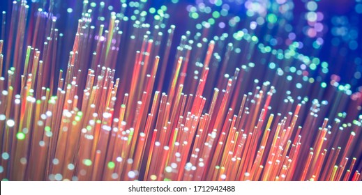 abstract background of fiber optic cables - Shutterstock ID 1712942488