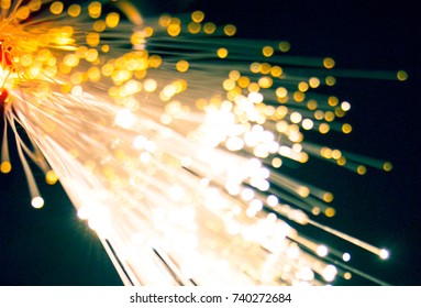 Abstract Background Fiber Optics Close Up