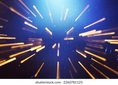 Abstract background of fiber technology lights