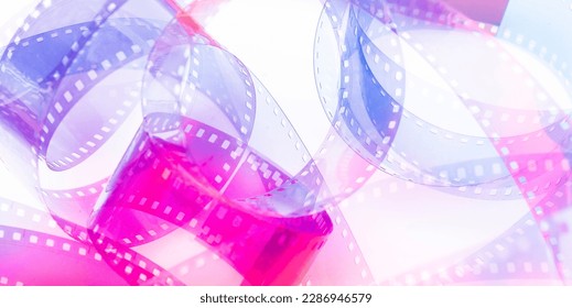 abstract background with film strip. background for film production film festival concept - Shutterstock ID 2286946579