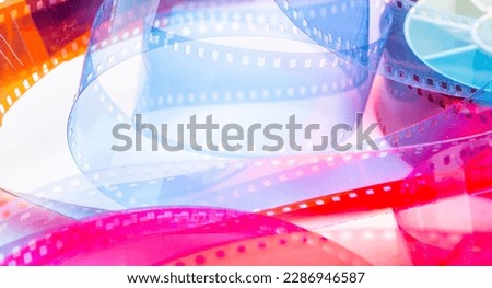 abstract background with film strip. background for film production film festival concept