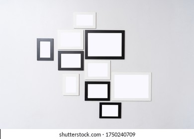 Abstract Black Picture Frames Seamless Background Stock Vector (Royalty ...