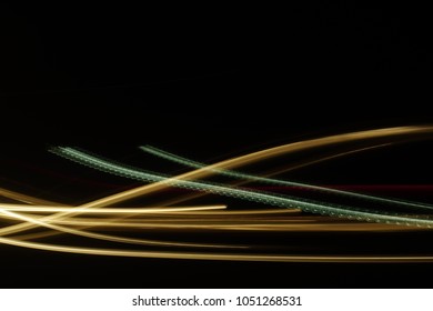Abstract background with geometric elements Light Line Color over black background. Copyspace Concept.