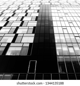 Abstract background and geometric pattern. . Building design close up.