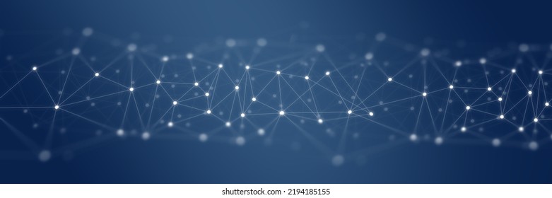 abstract background geometric with polygon line and dots for Science and business technology. Connection triangle structure.