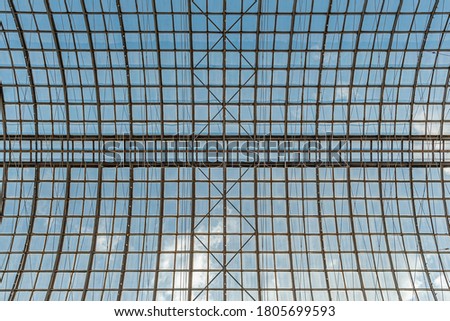 abstract background of a glass ceiling 