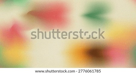 Abstract background with a grainy texture and soft, blurred gradients of red, green, yellow, and orange spots, creating a modern artistic aesthetic.