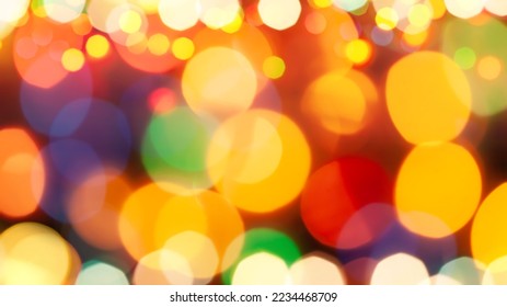 Abstract Background With Holiday Lights Of Different Colors - Shutterstock ID 2234468709