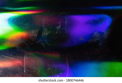 Abstract background of holographic strings of all rainbow colors.