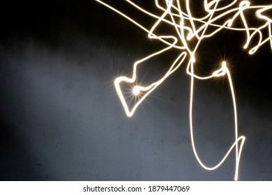 abstract background with light lines