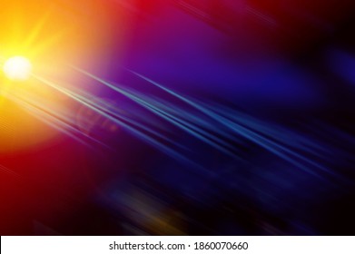 abstract background, light yellow spot blue rays on a dark background. Background for design.