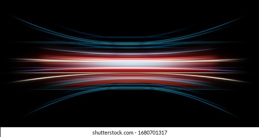 Abstract background of long explosure tale light on black ,Technology backgroud - Shutterstock ID 1680701317