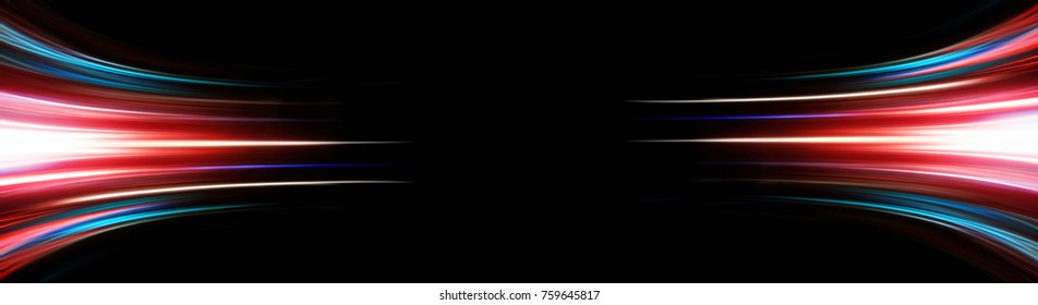 Abstract background of long explosure tale light on black ,Technology backgroud - Shutterstock ID 759645817