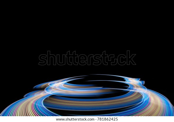 Abstract background of long explosure tale\
light on black ,Technology\
backgroud