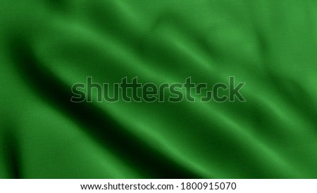 abstract background luxury cloth or liquid wave. green flag pattern on the fabric texture. green fabric texture for background.