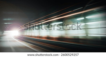Abstract Background. Movement concept at the speed of light and fast travel with automotive innovation. Movement, Travel, Tunnel, Vehicle, Blur, Light Path, Transportation, Travel, Adventure