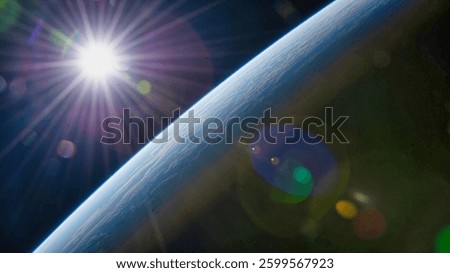 Abstract background. A particle accelerator propelling a proton at high velocity in a futuristic, scifi style setting. Metal spiral. 3d illustration. Elements of this image furnished by NASA