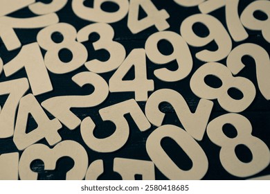 Abstract background with random numbers. Business pattern. banking activity with numbers and mathematics.