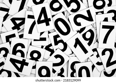 Abstract background with random numbers. Typography background composition. - Shutterstock ID 2183129099