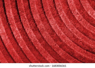 Abstract background with red concentric lines