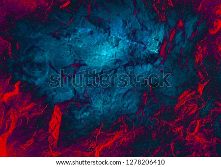 Abstract background. Rock texture. Mysterious stranger wall. Stone background. Lava surface. Stone texture. Fantasy wallpaper. Cosmic sky Galaxy. Gloomy mysterious background