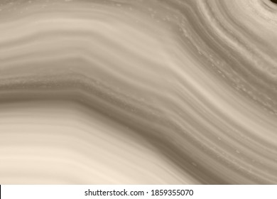 Abstract background, sepia toned agate mineral cross section, color of the year 2021: Set Sail Champagne