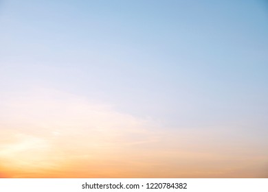 Abstract background of sky gradient shade from orange color to blue color use for template