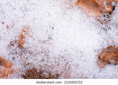 Abstract background of spring snow.