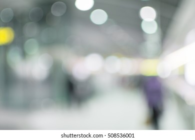 Abstract background of station of train or mrt, shallow depth of focus.