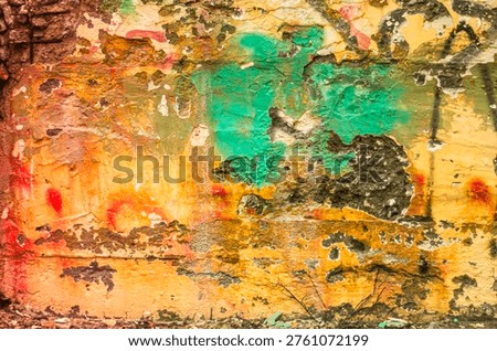 Abstract background for text and other from destroyed wall.