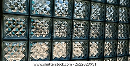 abstract background texture of a Deng's ventilation glass with a unique shape