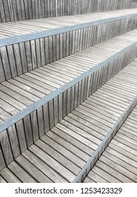 Abstract Background Texture Of Design Benches And Floor With Interesting Perspective Play And Vantage Point.