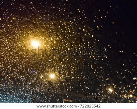 Abstract background texture lighting in black background  after raining, copy space