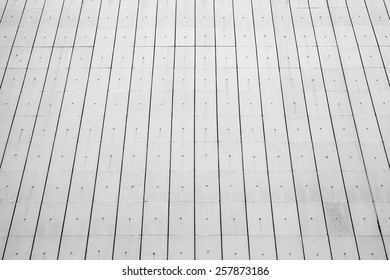 Abstract background texture with perspective effect, white concrete outdoor tiling on the wall
