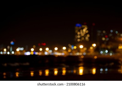  Abstract Background of an Urban Night Scene. Bokeh Lights. - Shutterstock ID 2100806116