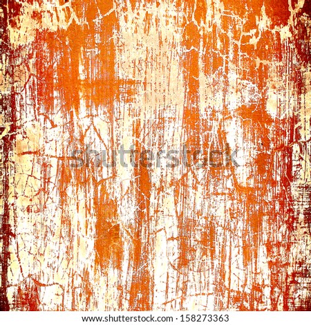 Similar – Wall with layers of red, orange and white paint weathered by the sun