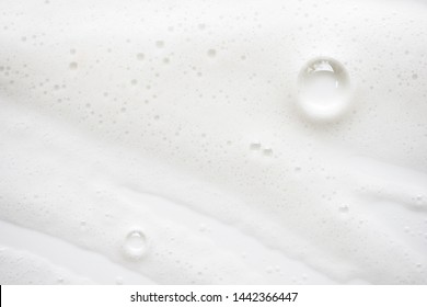 Abstract background white soapy foam texture. Shampoo foam with bubbles - Shutterstock ID 1442366447