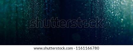 Abstract Beautiful panoramic Navy Blue bokeh lights Background With Copy Space. Wide Angle Horizontal Wallpaper or Web banner