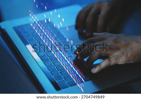 Abstract Big data analytics, Big data sorting, AI, data science, business intelligence, machine learning, and innovation. Illustration showing examples of big data usage with cutting-edge technologies