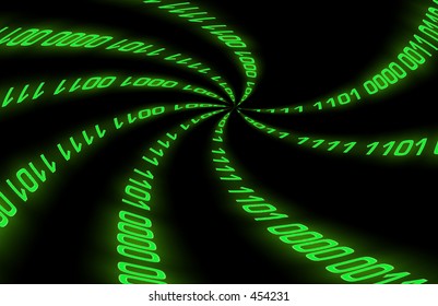 Abstract binary background with swirl